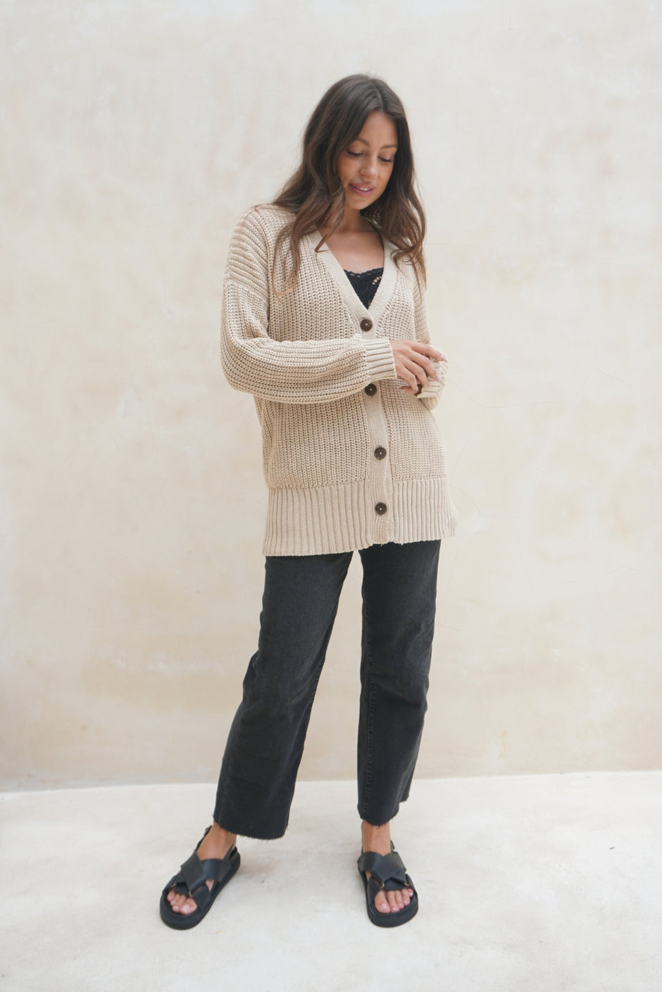 Emily Cardigan (Sand)