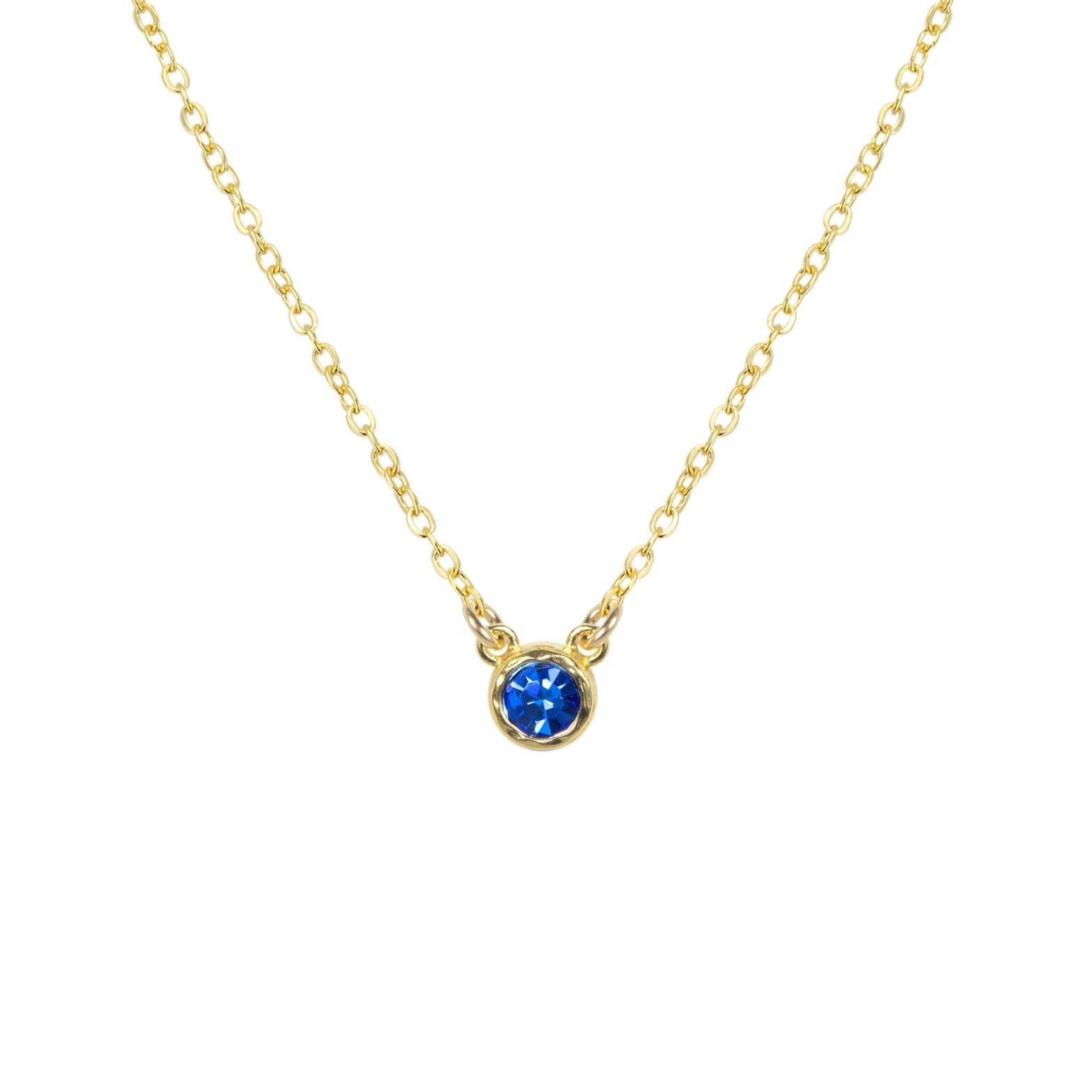 Birthstone Necklace (September - Sapphire)