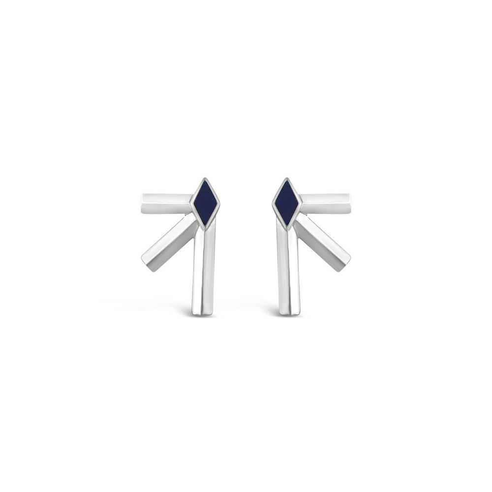 Bandit Earrings (Sterling Silver + Lapis) Earrings Sierra Winter Jewelry