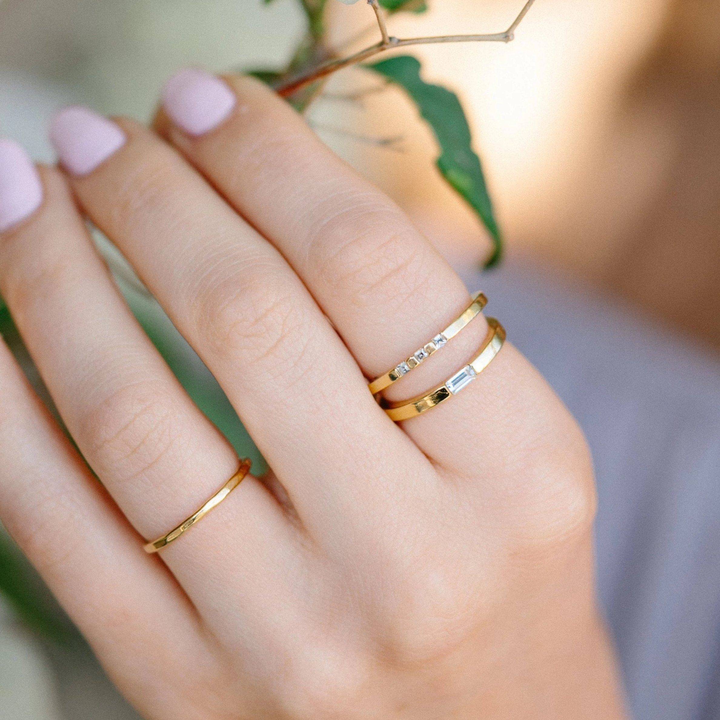 Baguette Ring Ring Katie Dean Jewelry