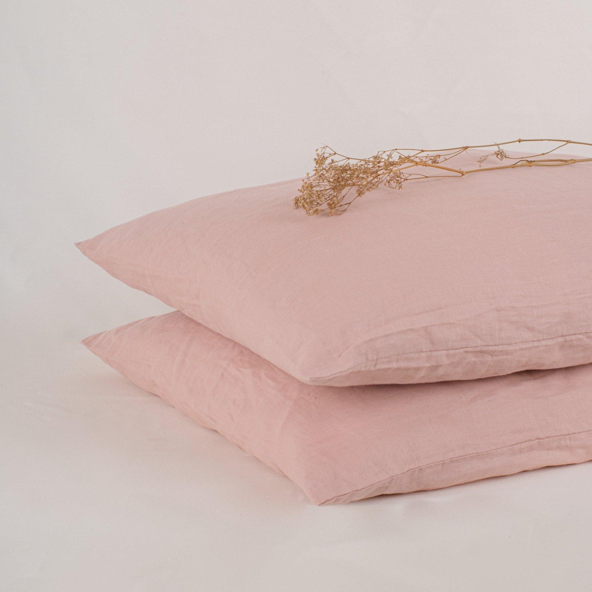 Linen Pillowcase Set (Fawn)