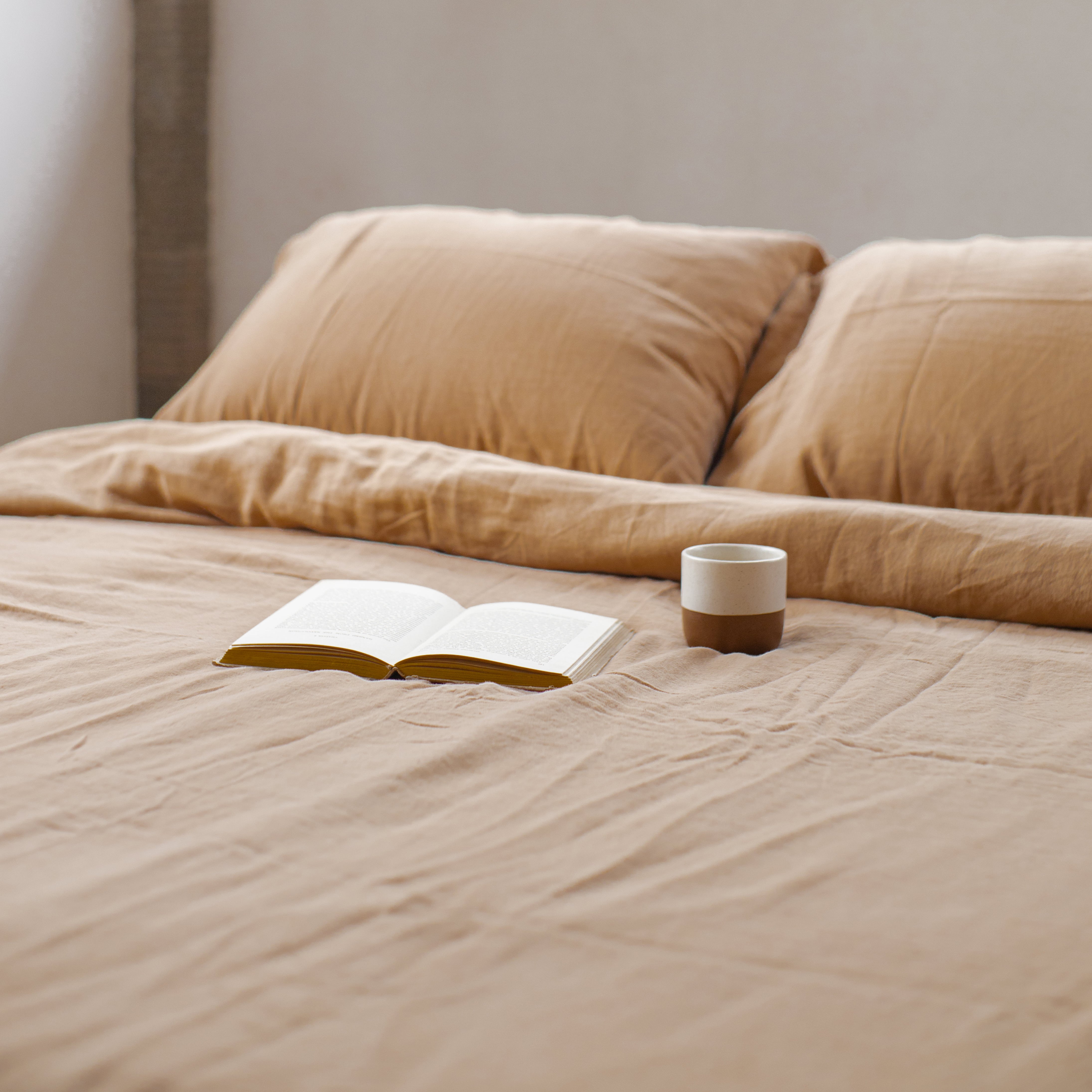 Linen Duvet Cover (Walnut)