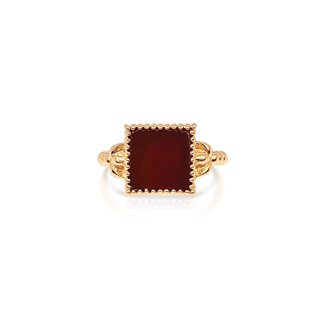 Carnelian Queen Ring