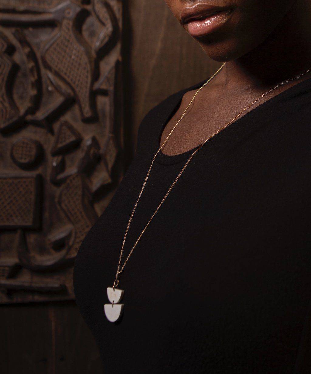 Chuka Half-Moon Pendant - Consciously