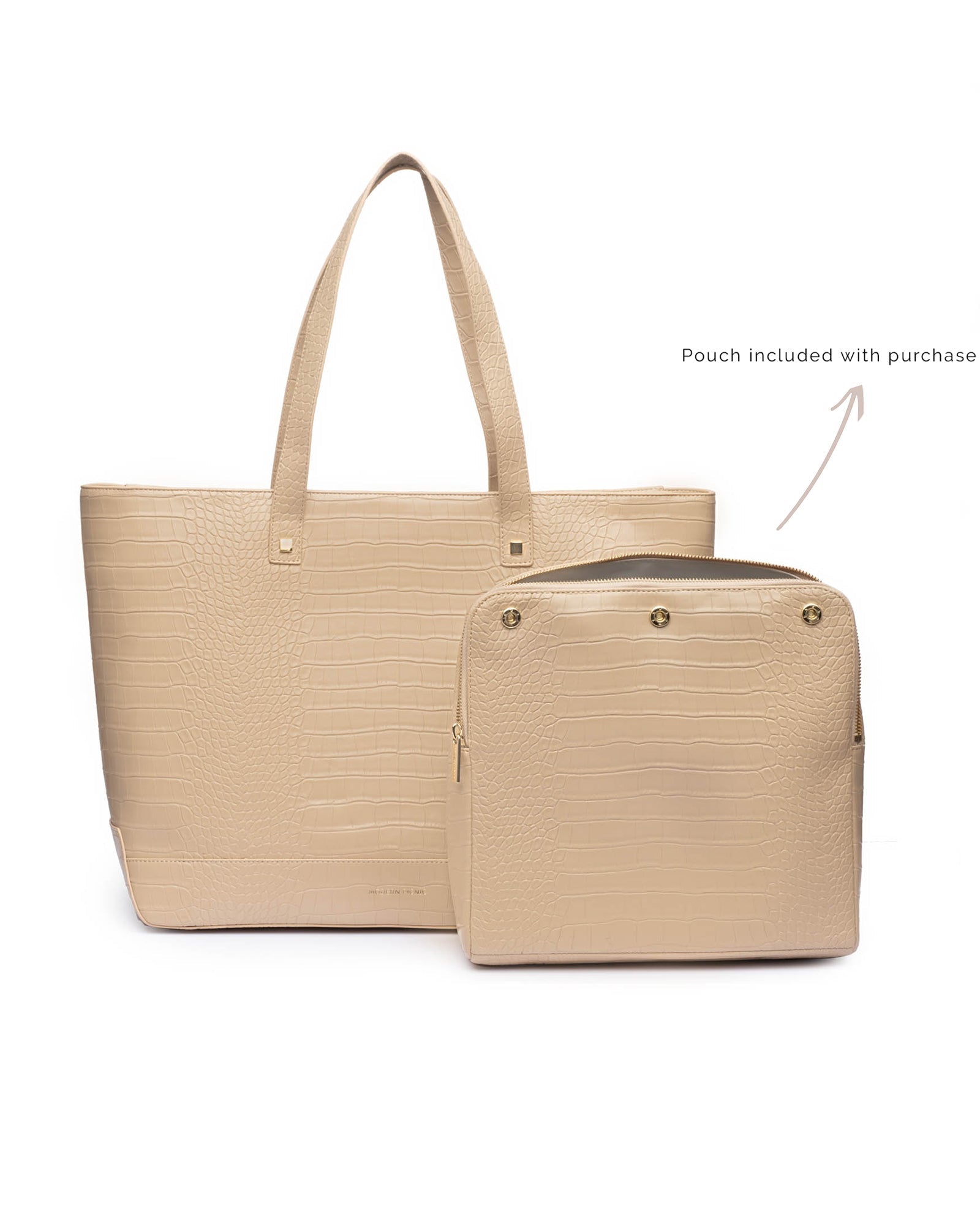 The Tote (Cream Crocodile)