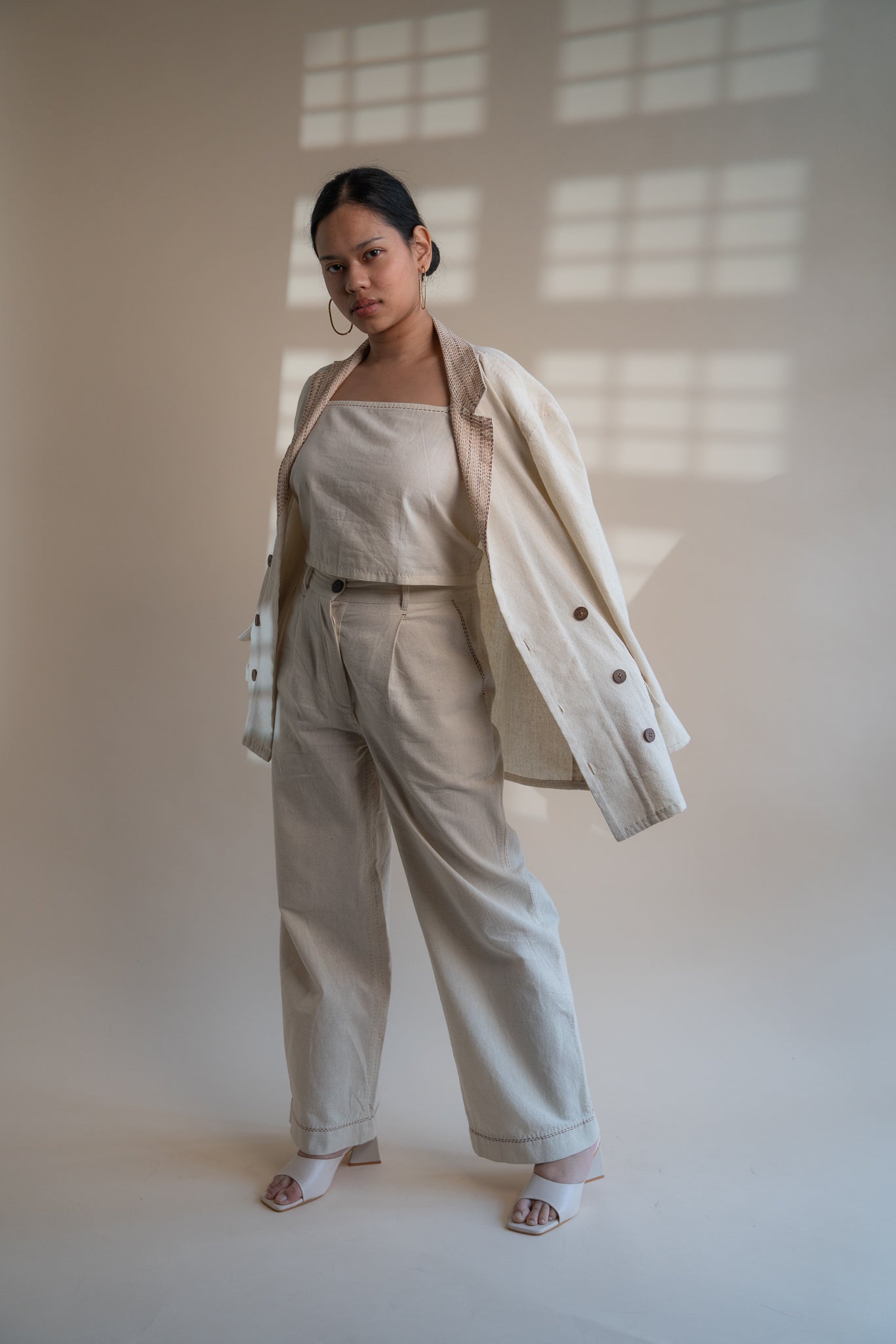 Dawning Unisex Double Breasted Jacket and Straight Pants Set