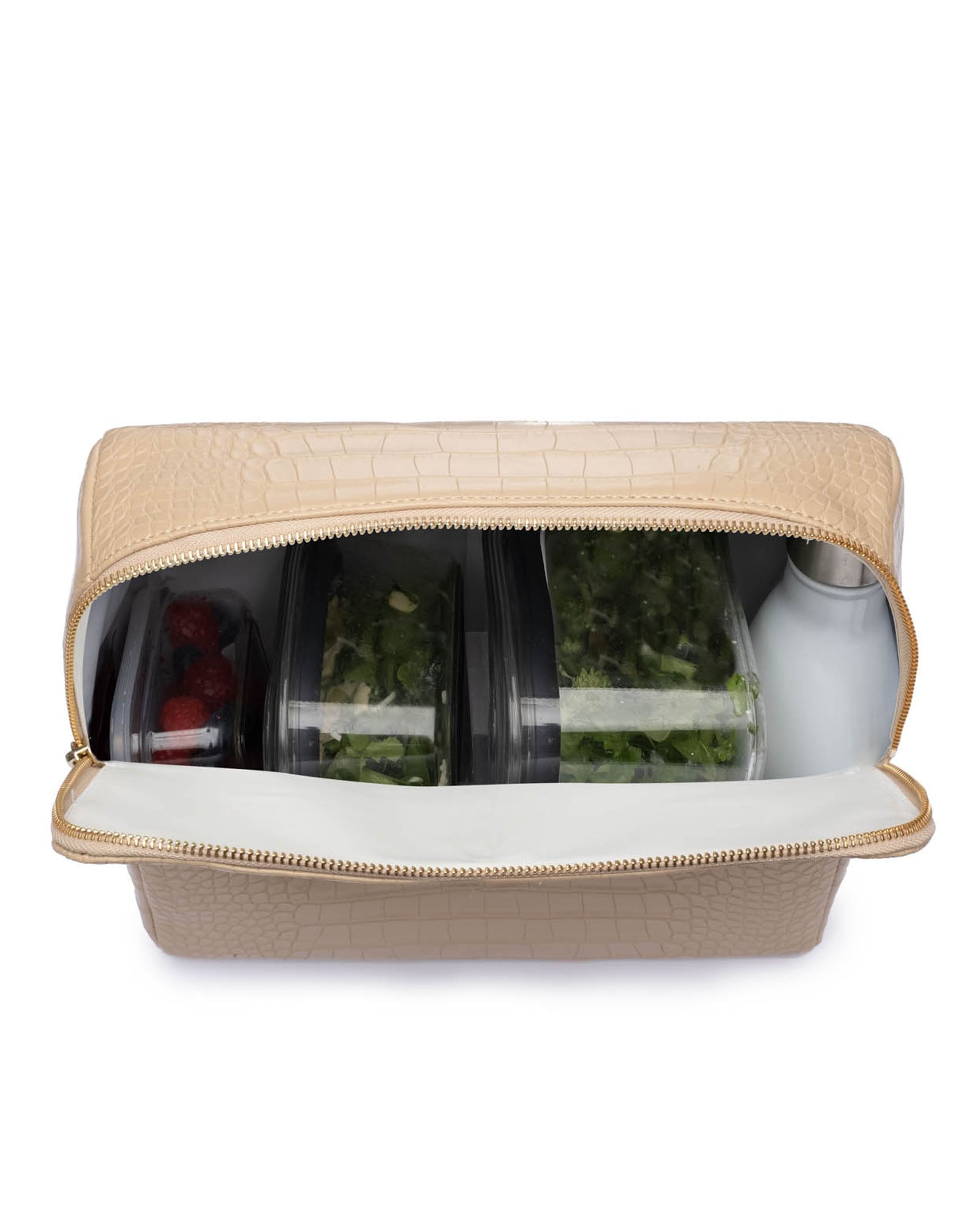 The Pouch (Cream Crocodile)
