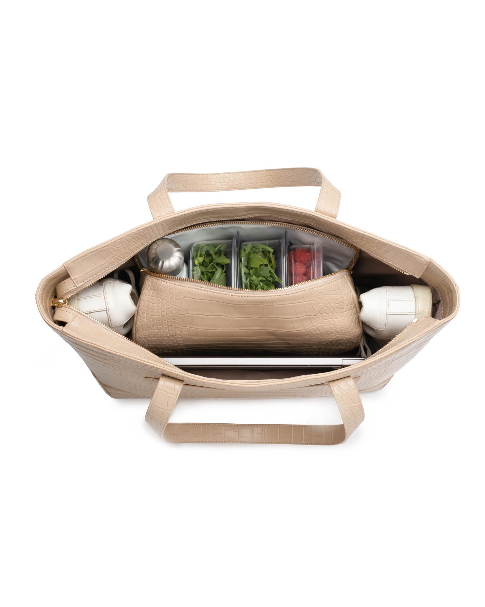 The Tote (Cream Crocodile)
