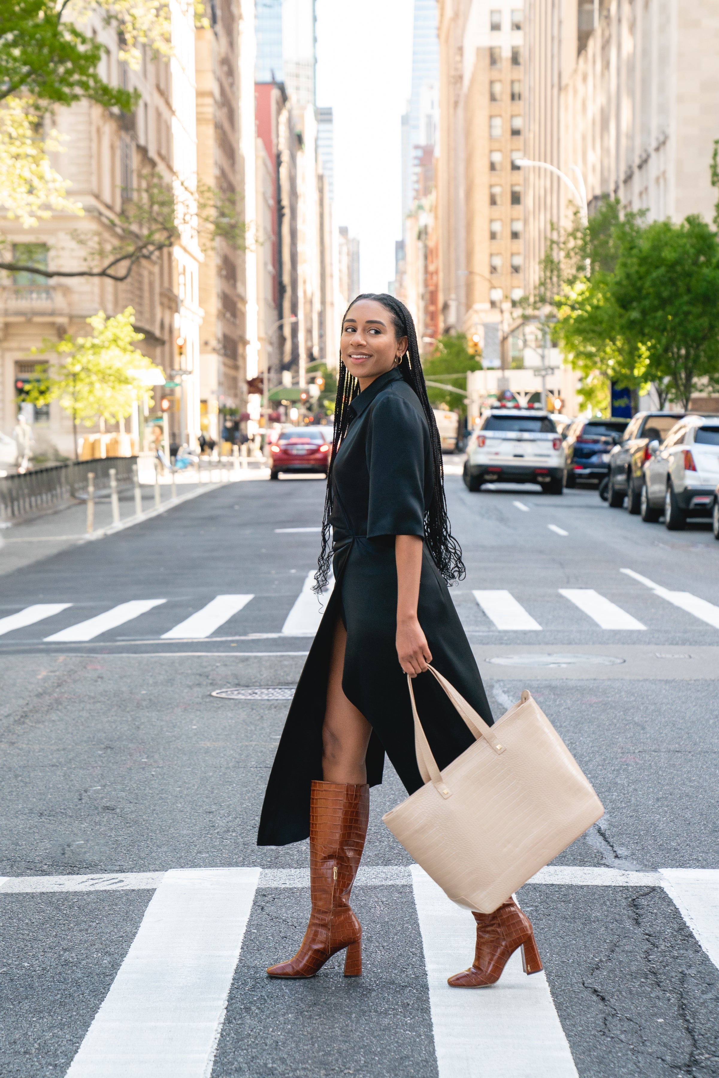 The Tote (Cream Crocodile)
