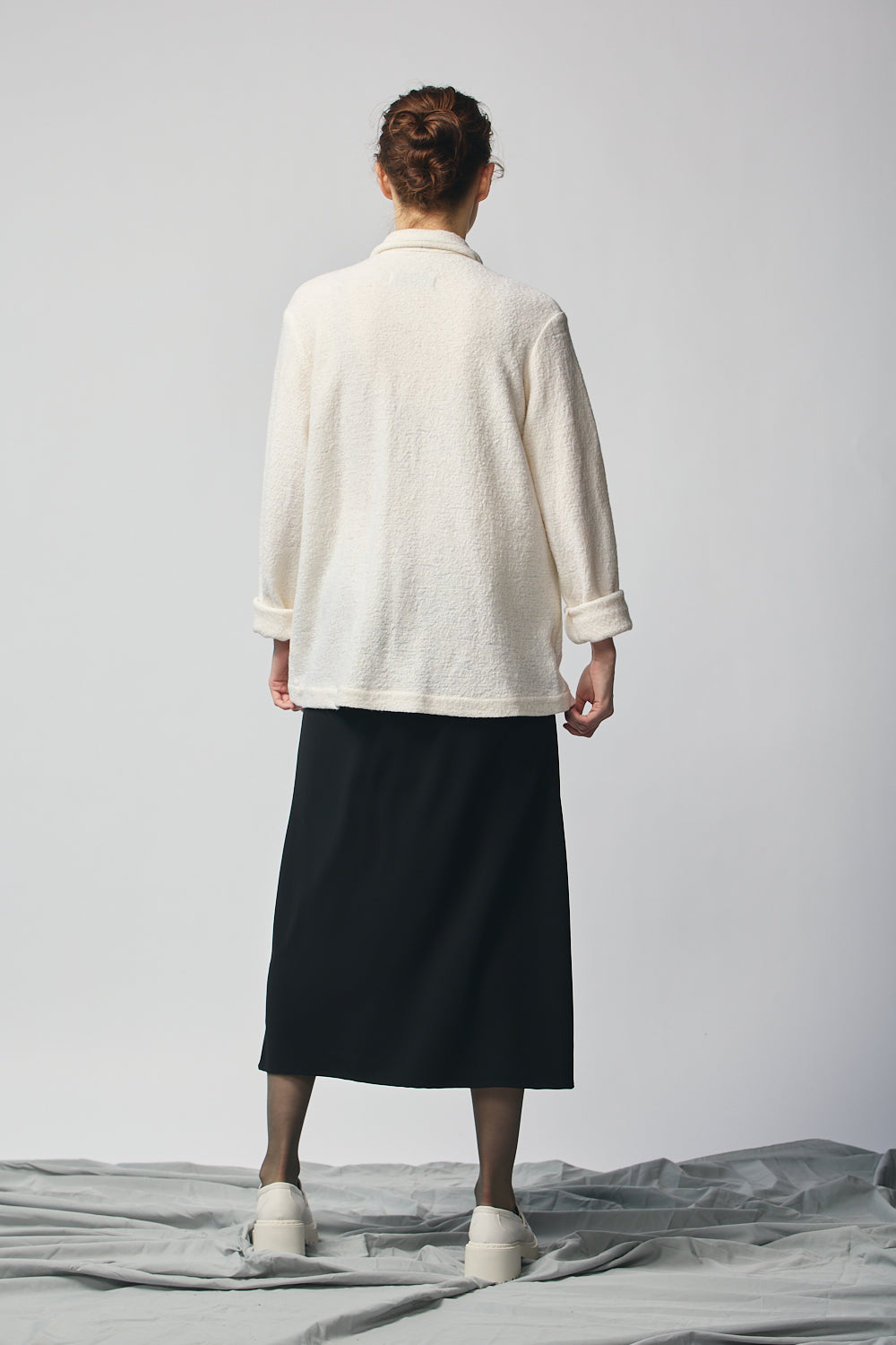 Gender-Neutral Chore Jacket (Cream Wool)
