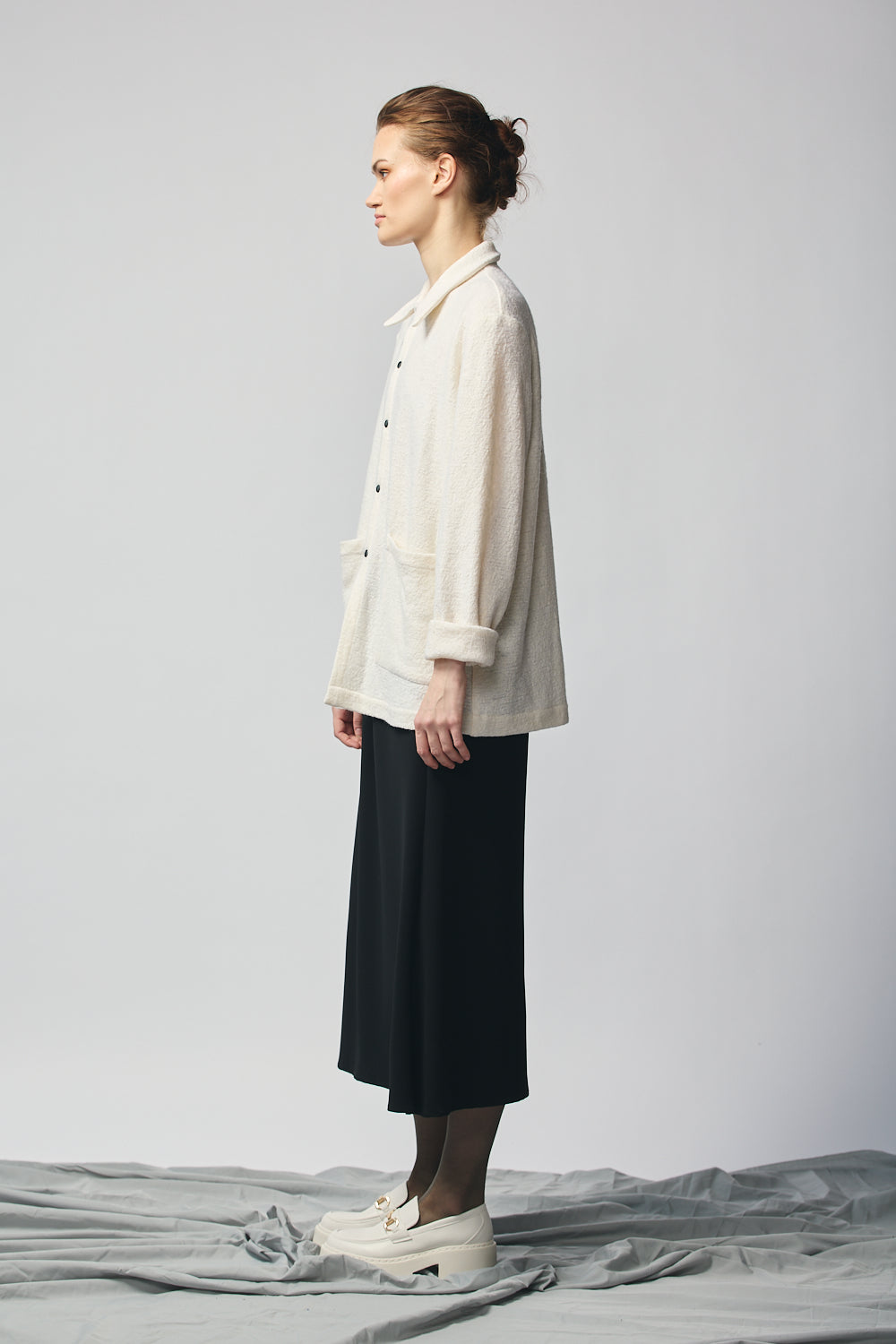 Gender-Neutral Chore Jacket (Cream Wool)