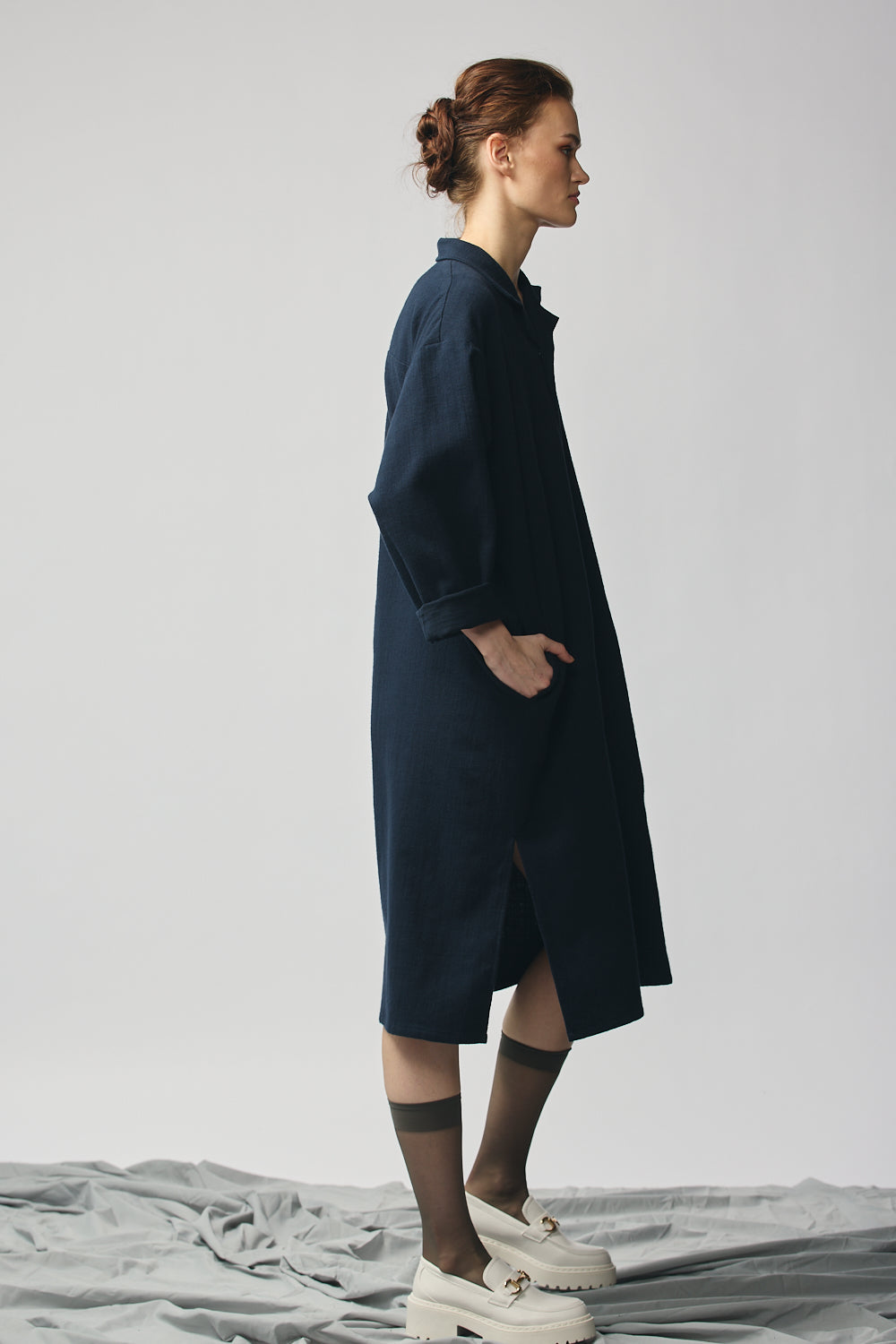 Brushed Cotton Shirtdress