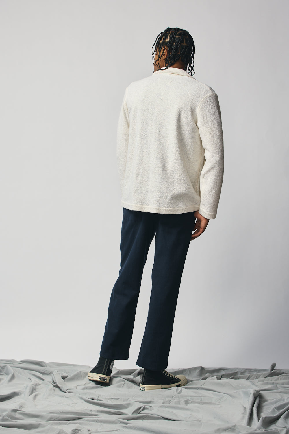 Gender-Neutral Chore Jacket (Cream Wool)
