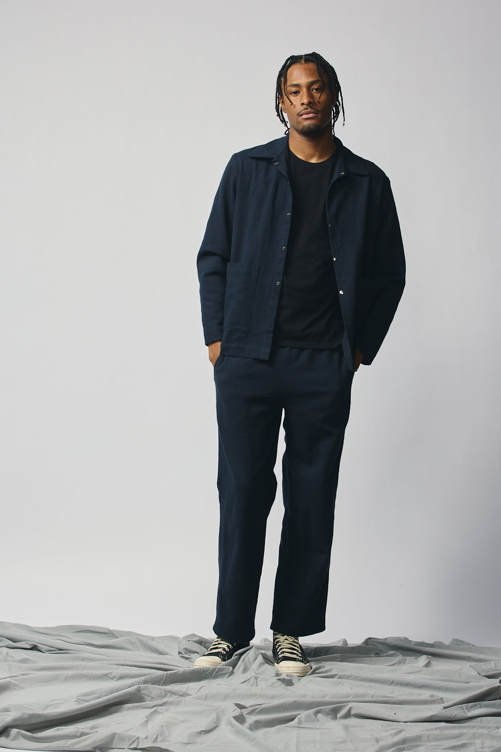 Gender-Neutral Chore Jacket (Indigo)