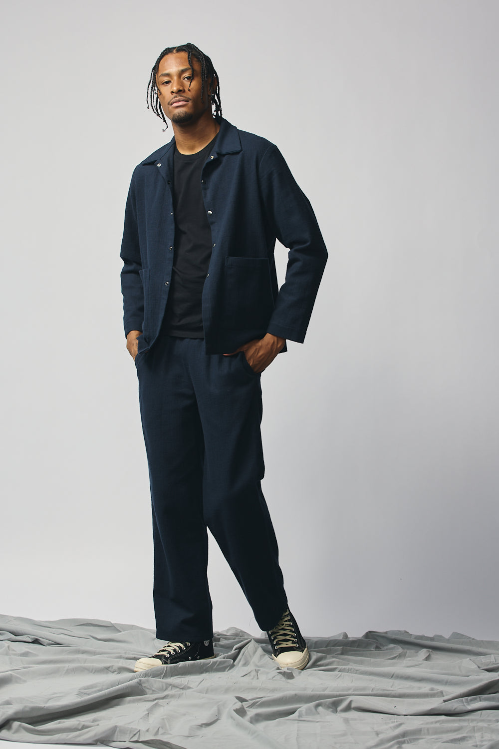 Gender-Neutral Column Pant (Indigo)