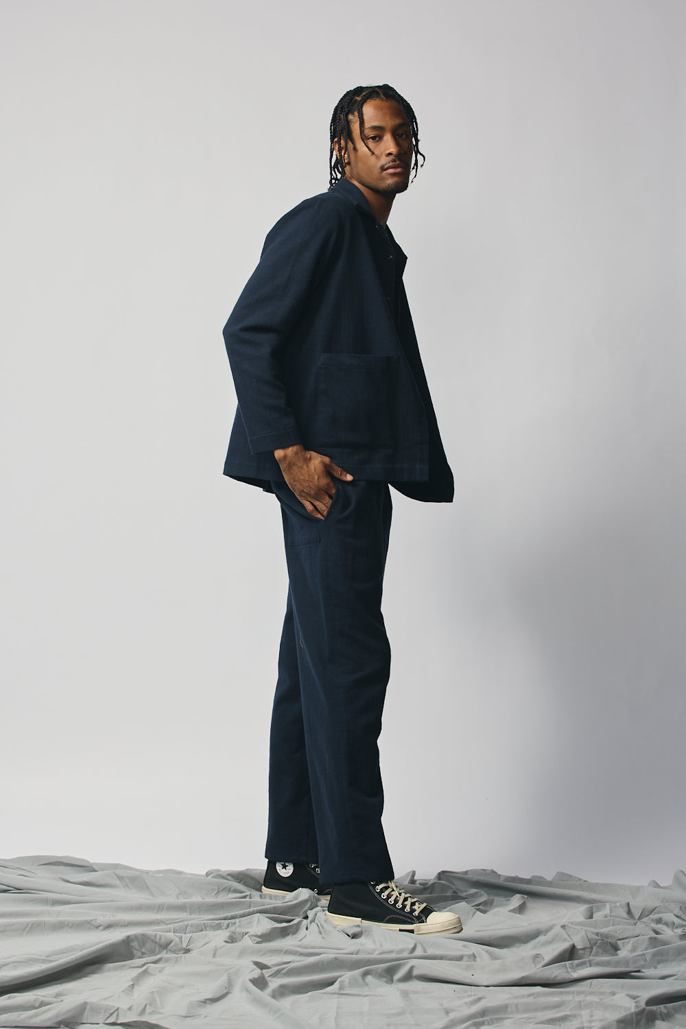 Gender-Neutral Column Pant (Indigo)