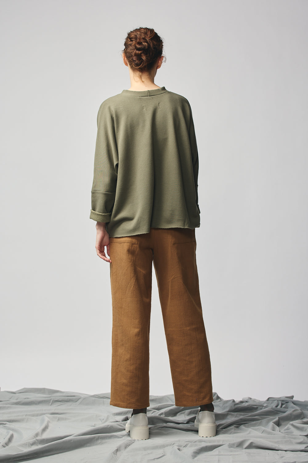 Gender-Neutral Column Pant (Camel)