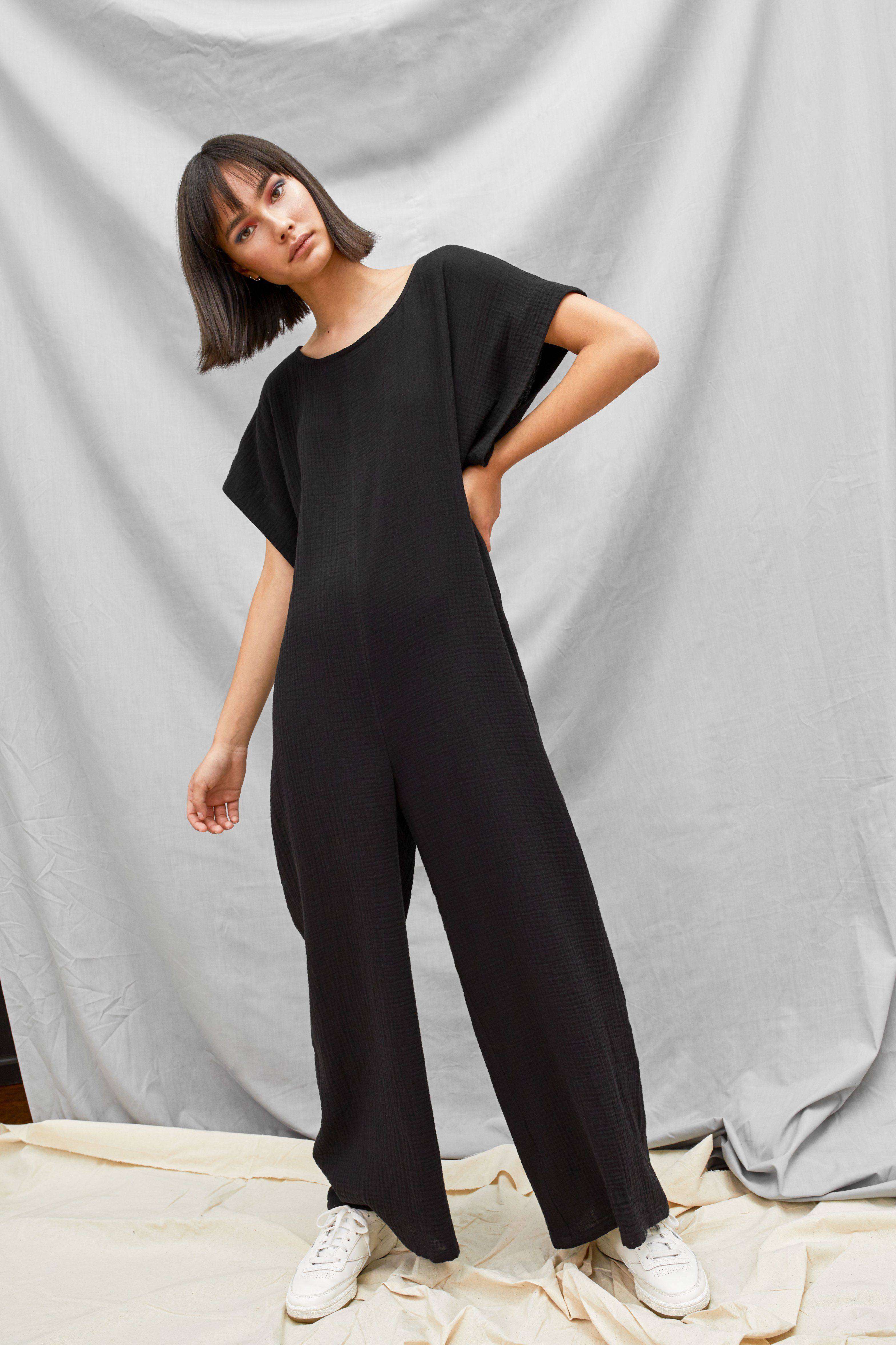 Tie Back Jumpsuit (Black) Jumpsuit Devlyn Van Loon