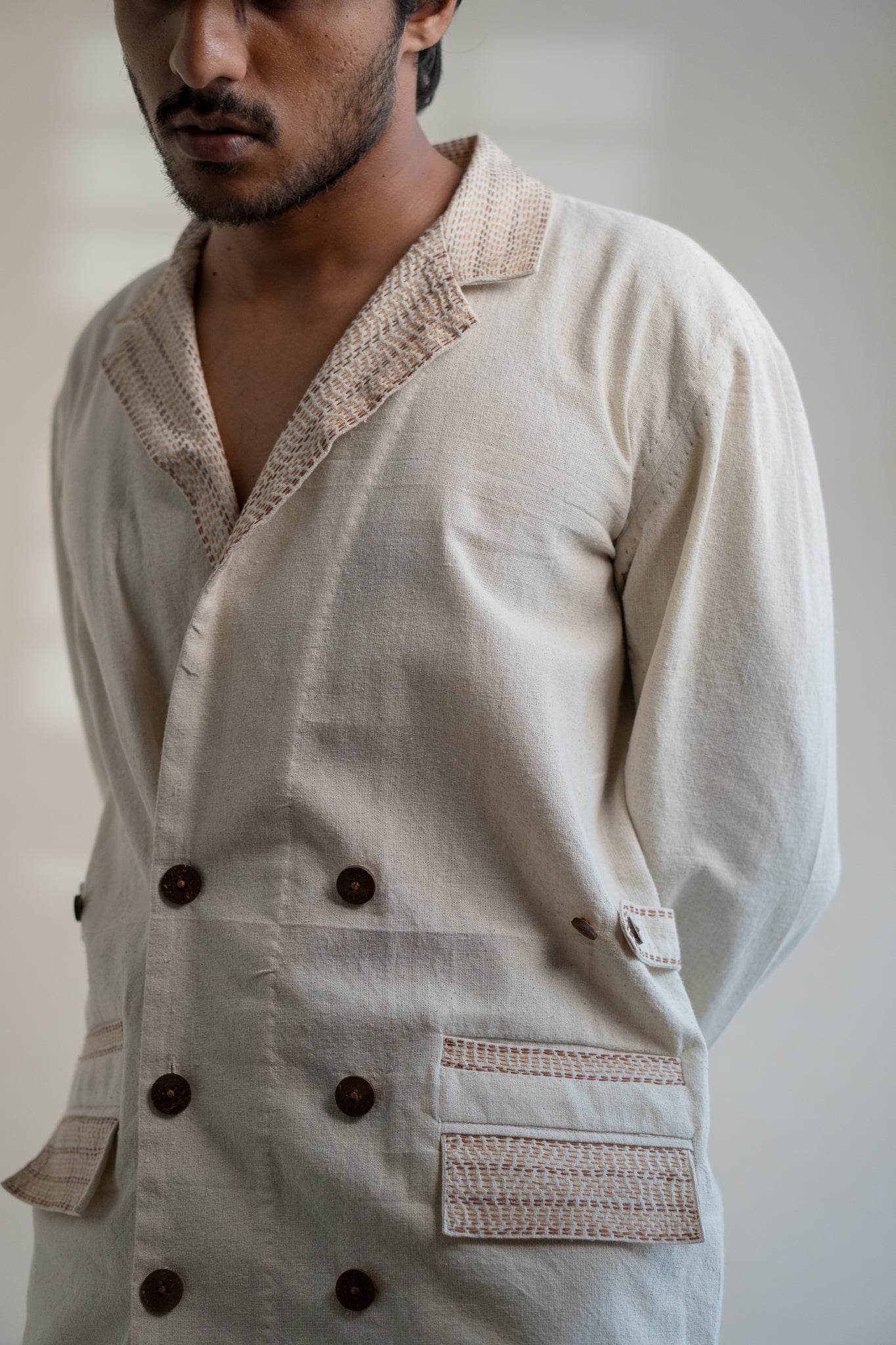 Dawning Unisex Double Breasted Jacket and Pleated Pants Set