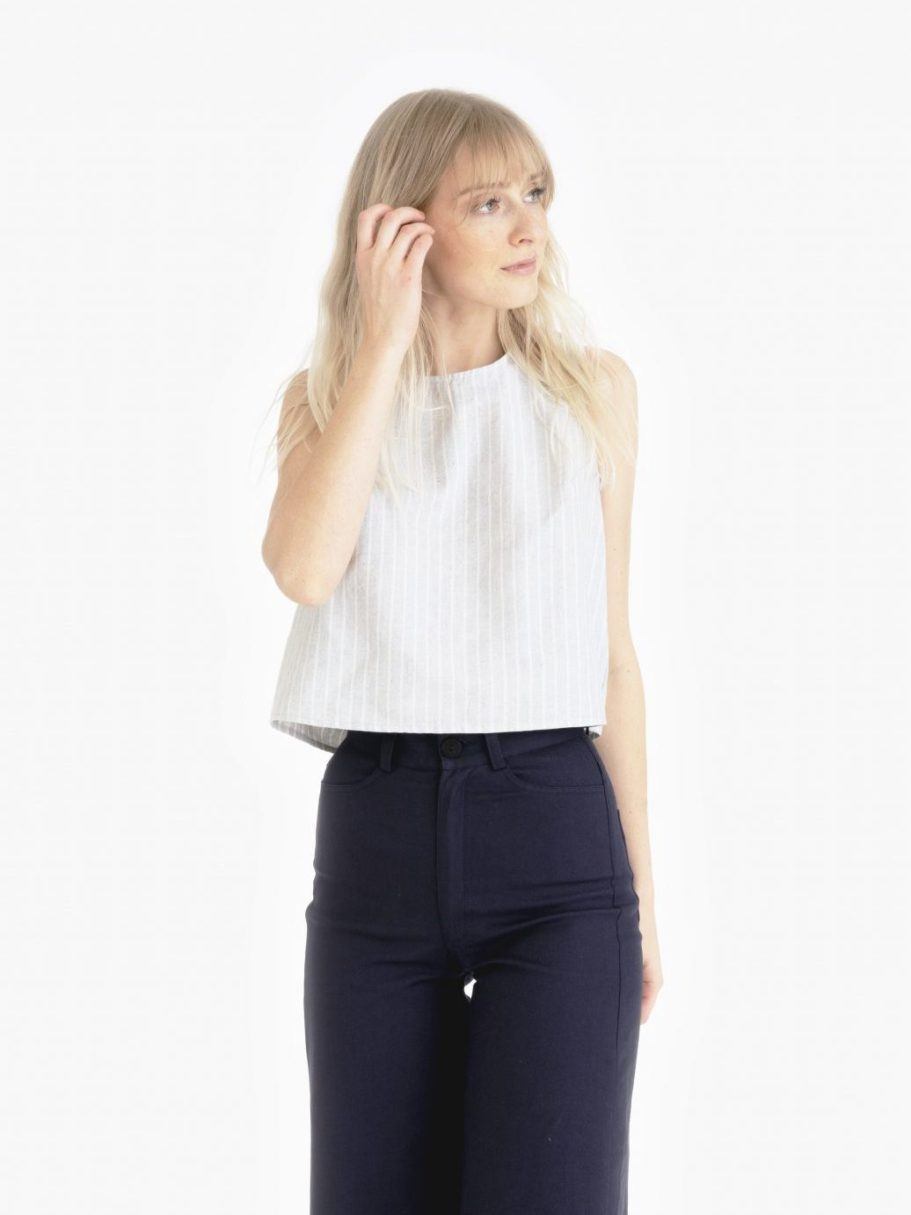 Stripe Open Back Tank - Consciously