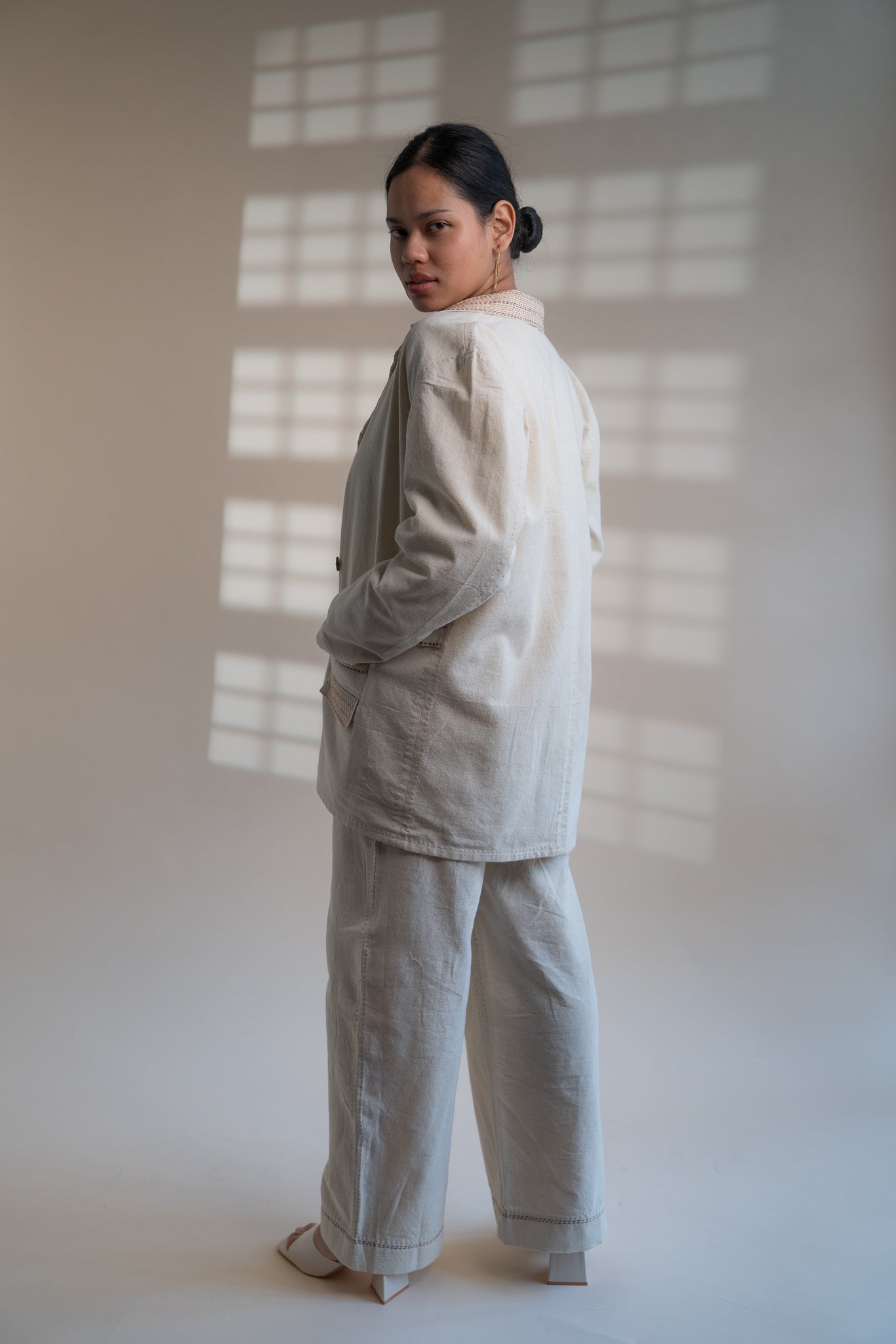 Dawning Unisex Double Breasted Jacket and Straight Pants Set