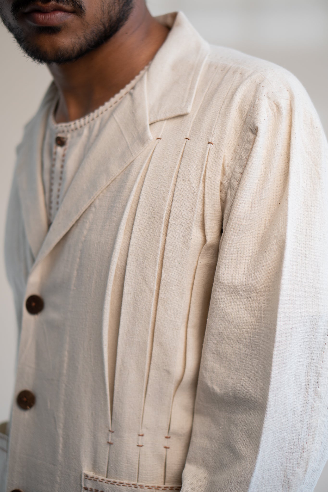 Dawning Unisex Pleated Blazer and Pleated Pants Set