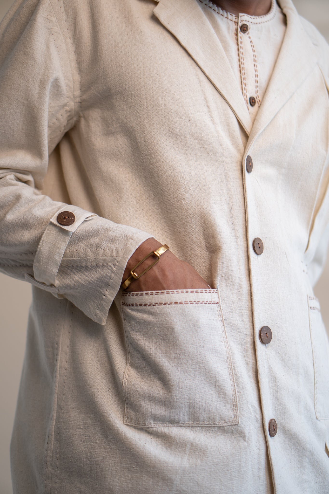 Dawning Unisex Pleated Blazer and Pleated Pants Set