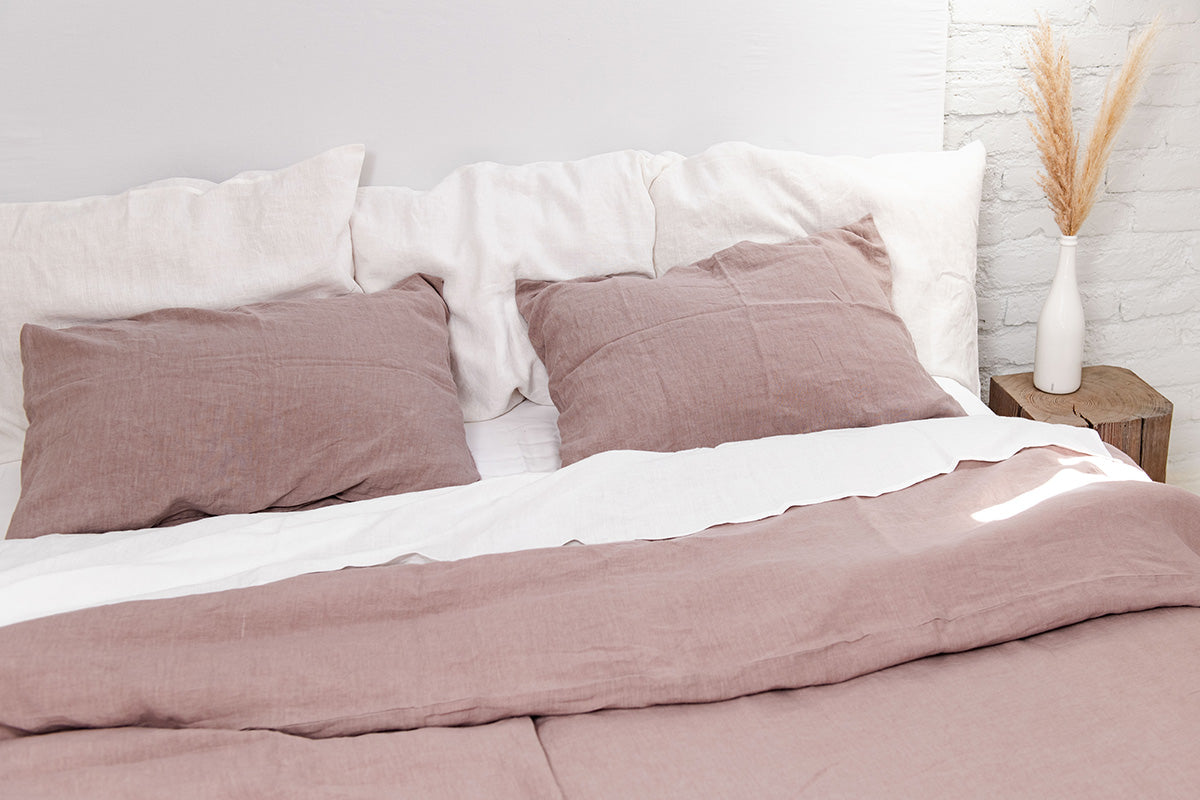 Linen Sheet Set (Rosy Brown)