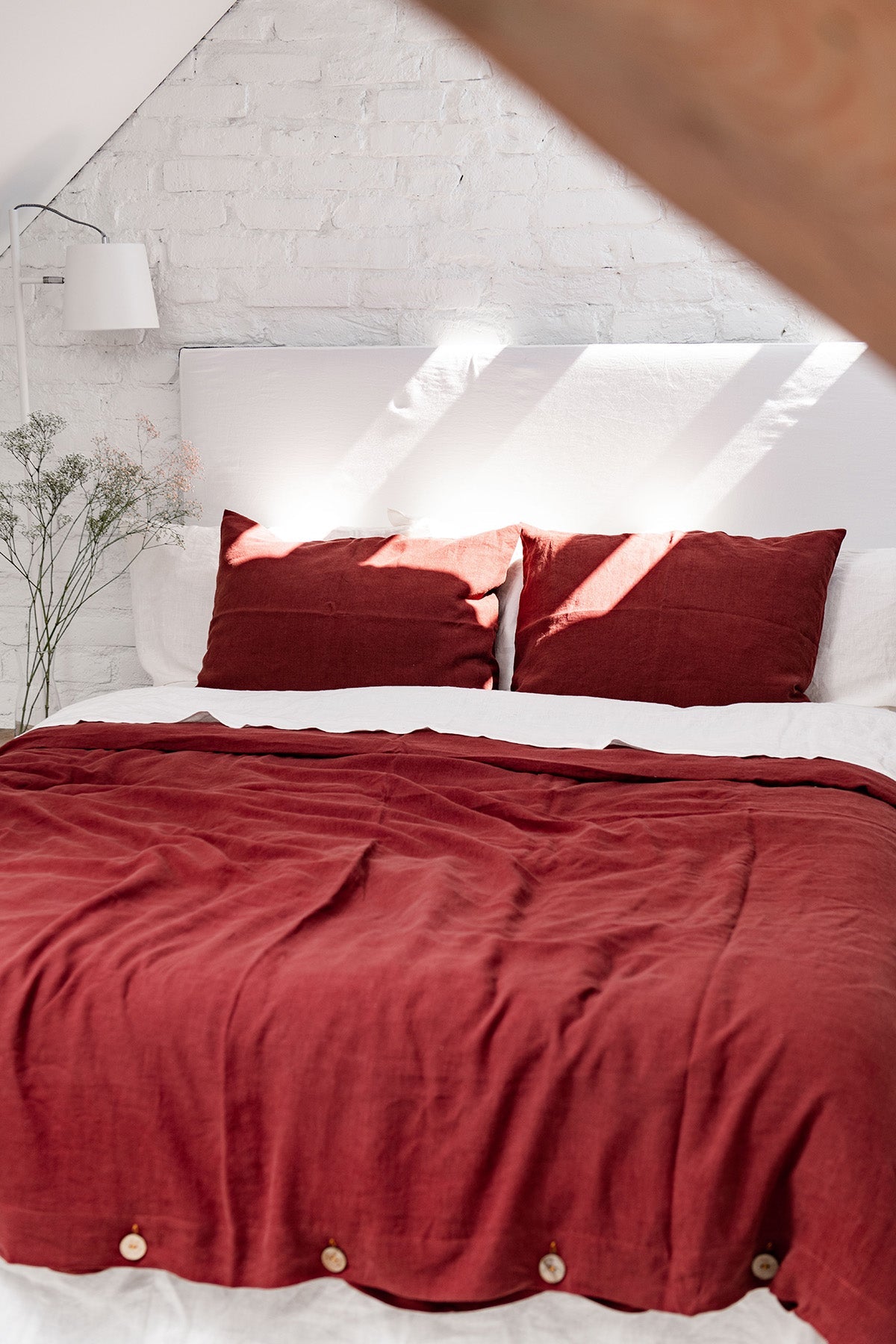 Linen Bedding Set (Terracotta)