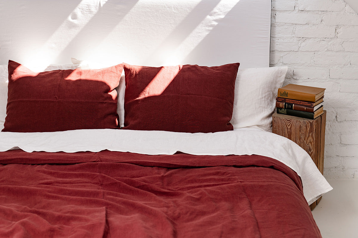 Linen Sheet Set (Terracotta)
