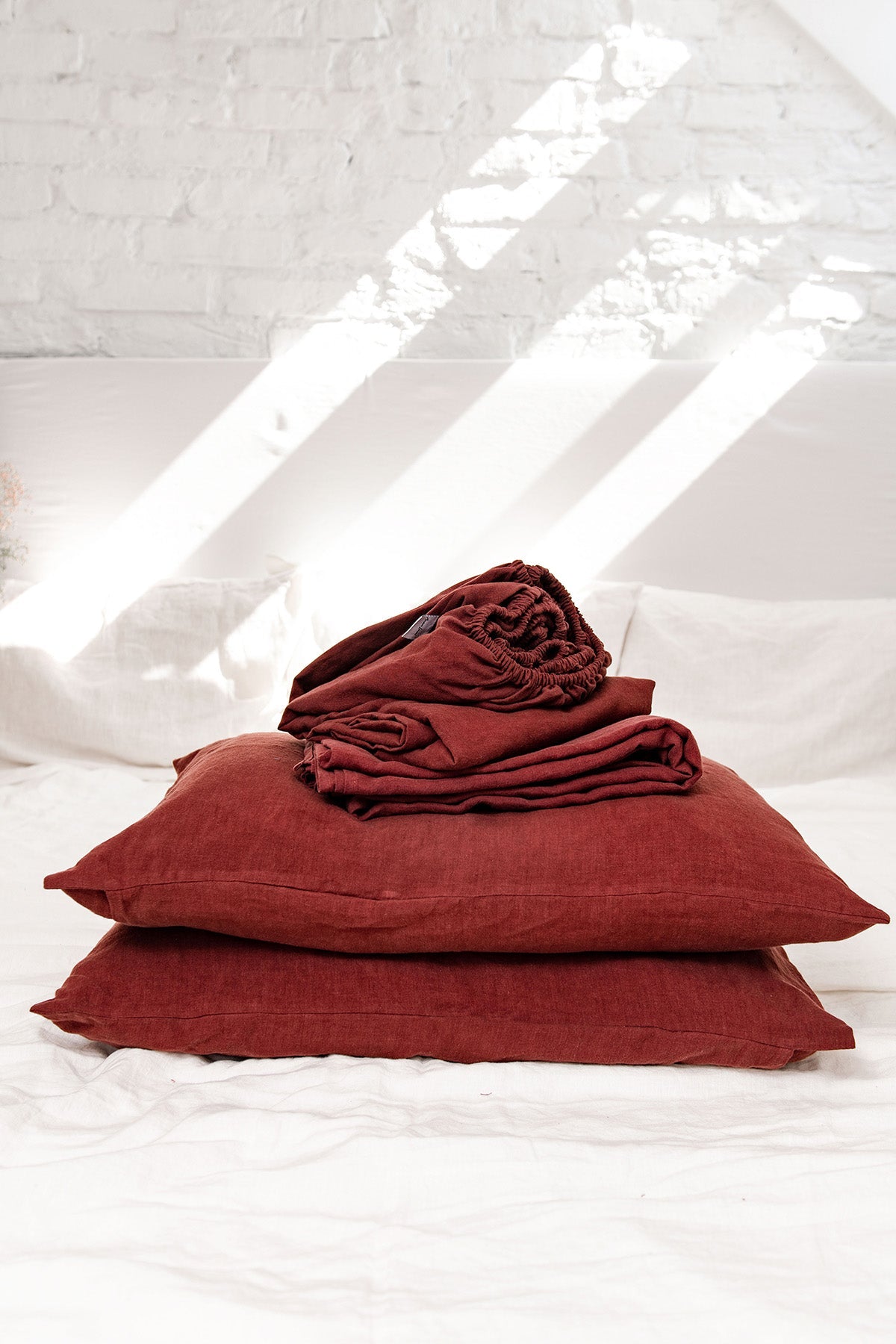 Linen Sheet Set (Terracotta)