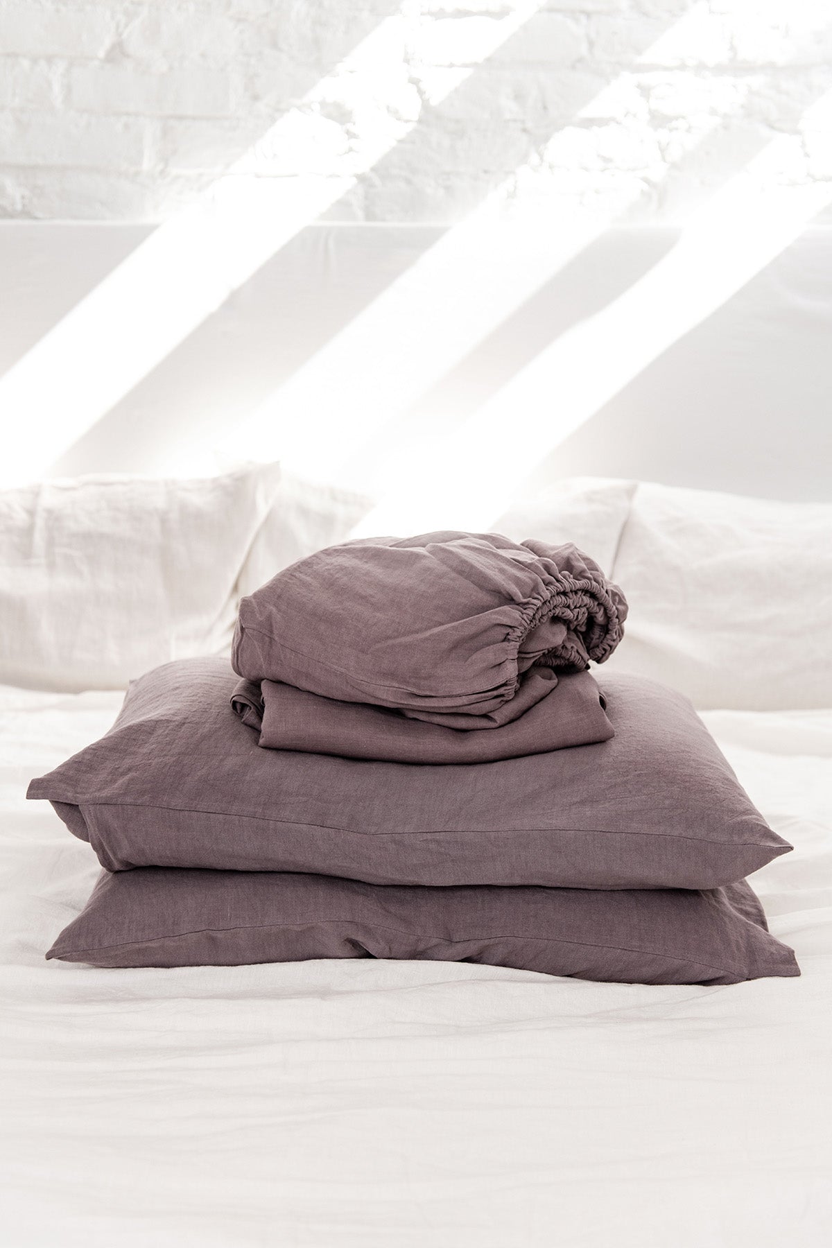 Linen Sheet Set (Dusty Lavender)