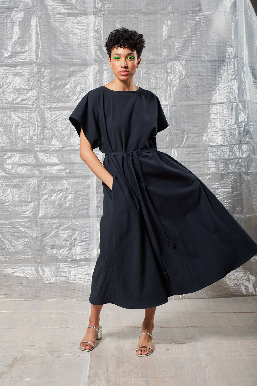 Oversized Tee Dress (Black)