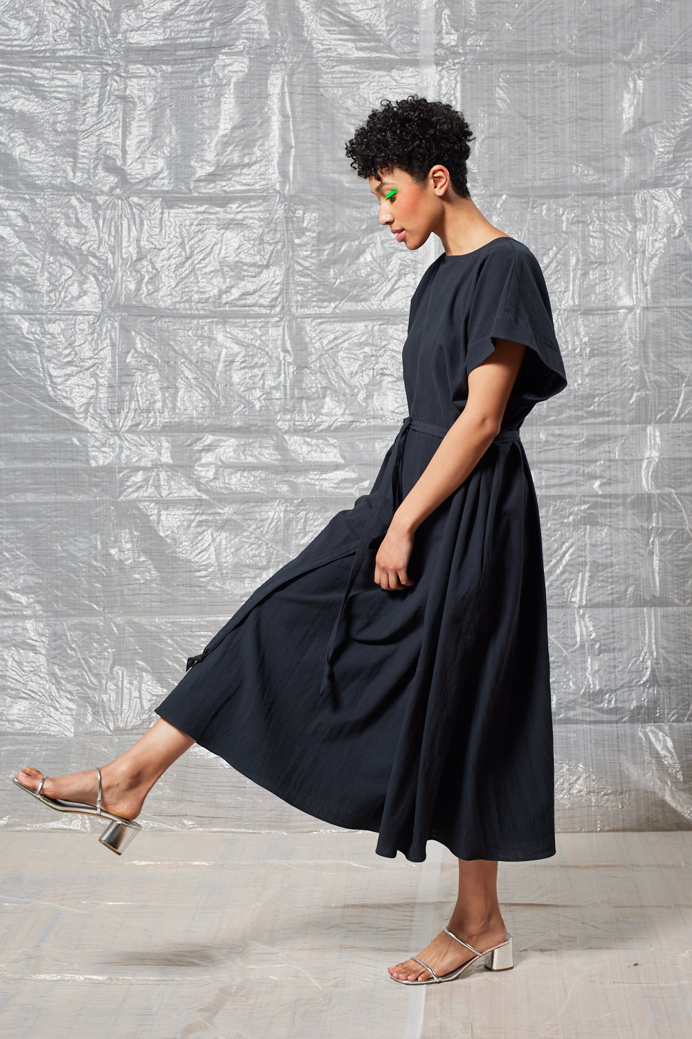 Oversized Tee Dress (Black)