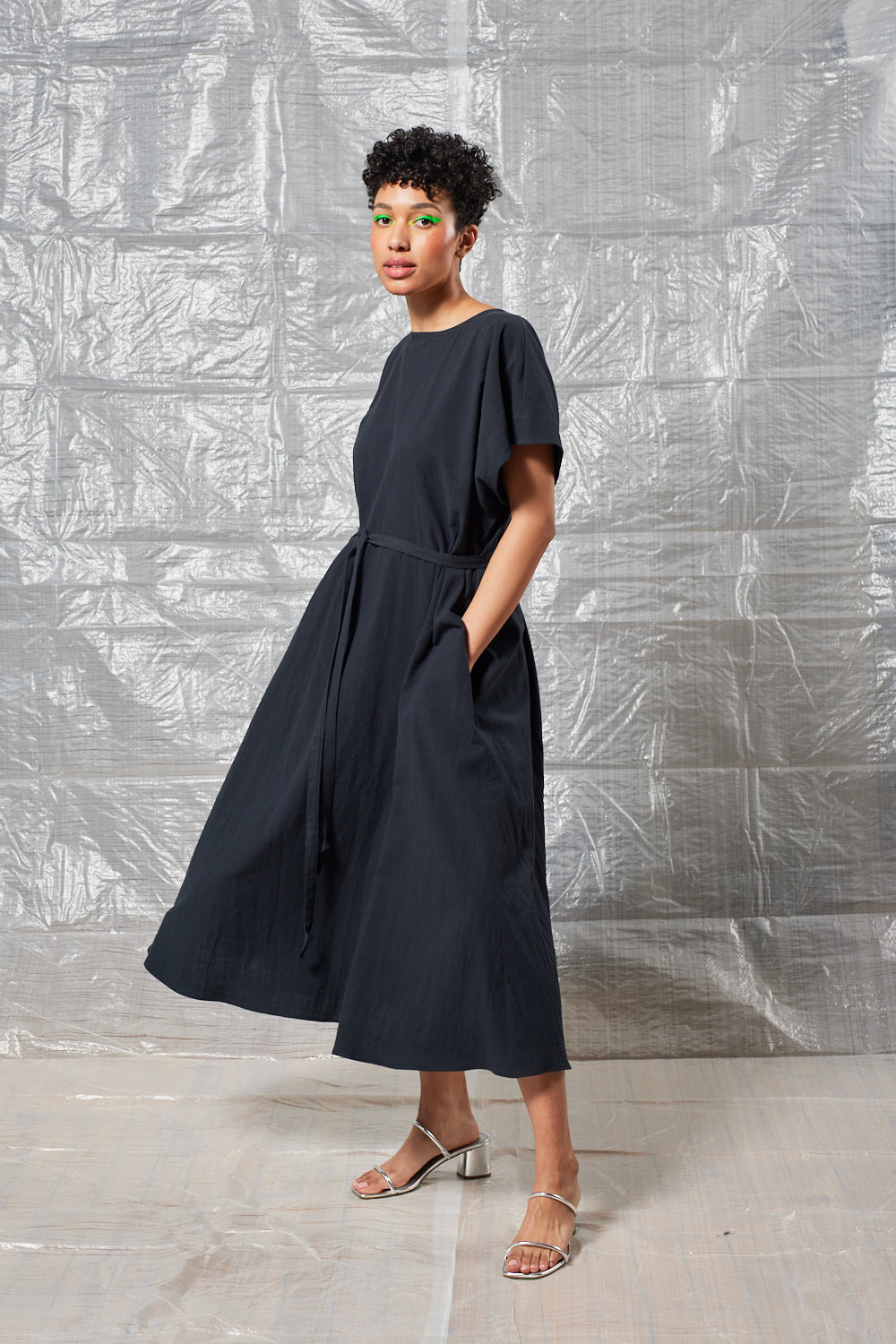 Oversized Tee Dress (Black)