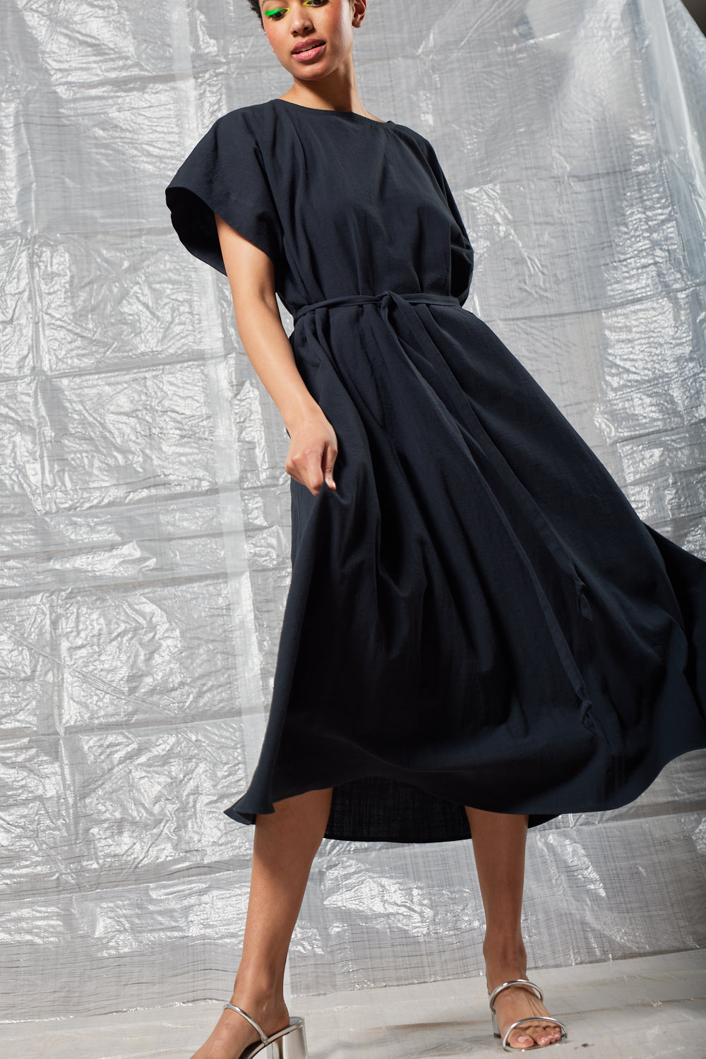 Oversized Tee Dress (Black)