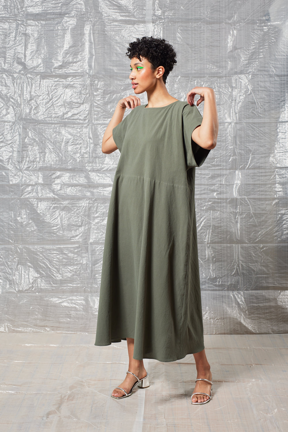 Oversized Tee Dress (Sage)