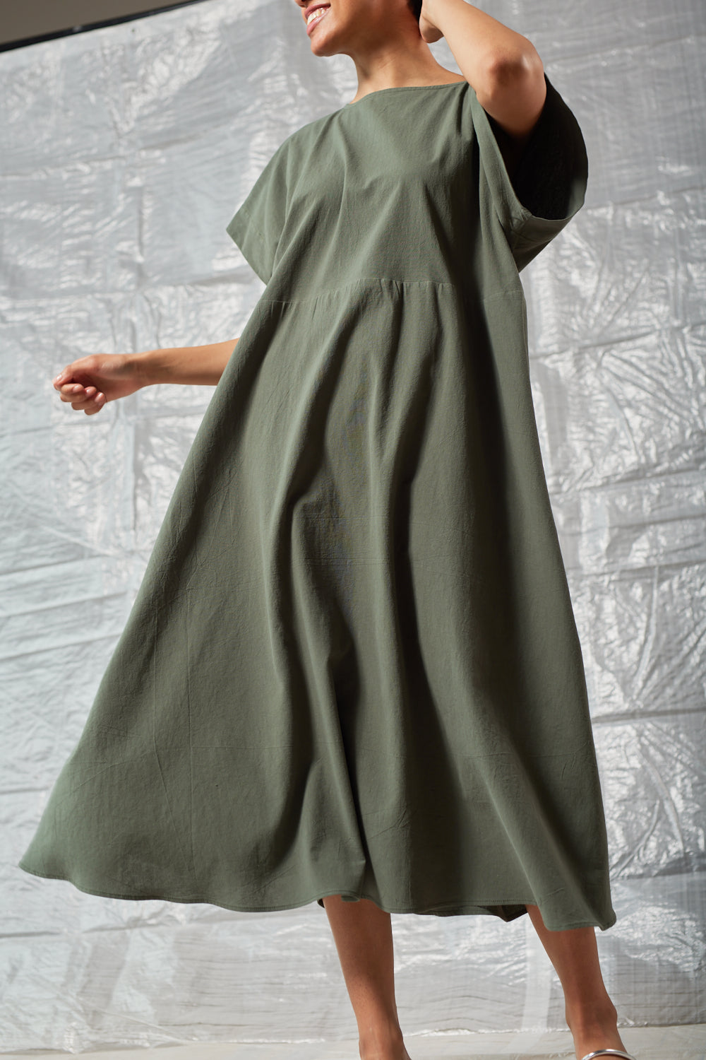 Oversized Tee Dress (Sage)