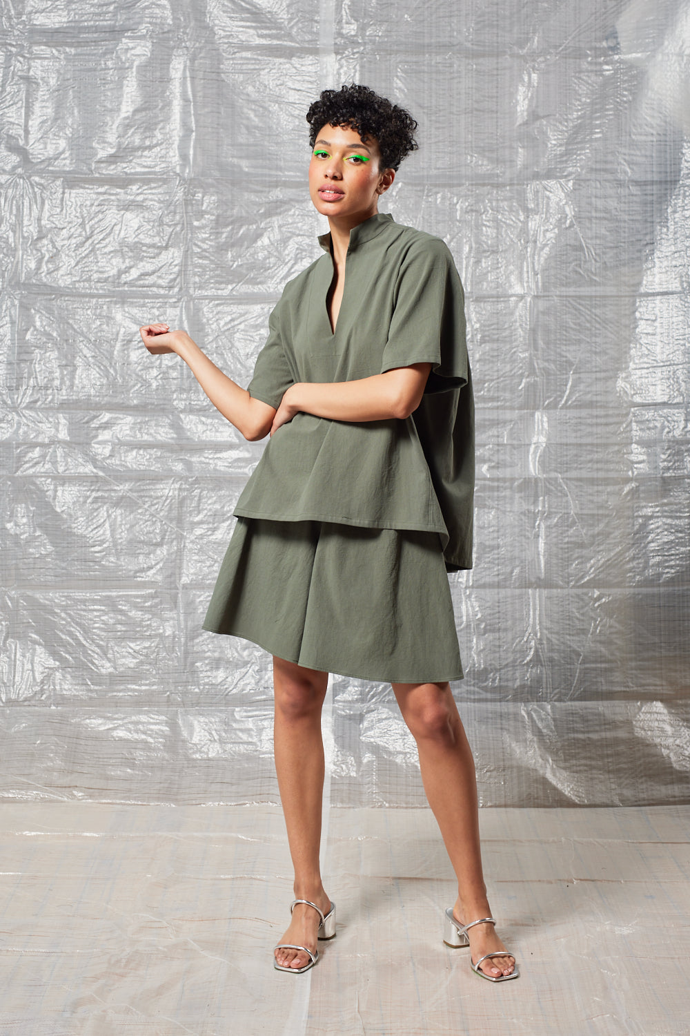 Collared Pullover (Sage)