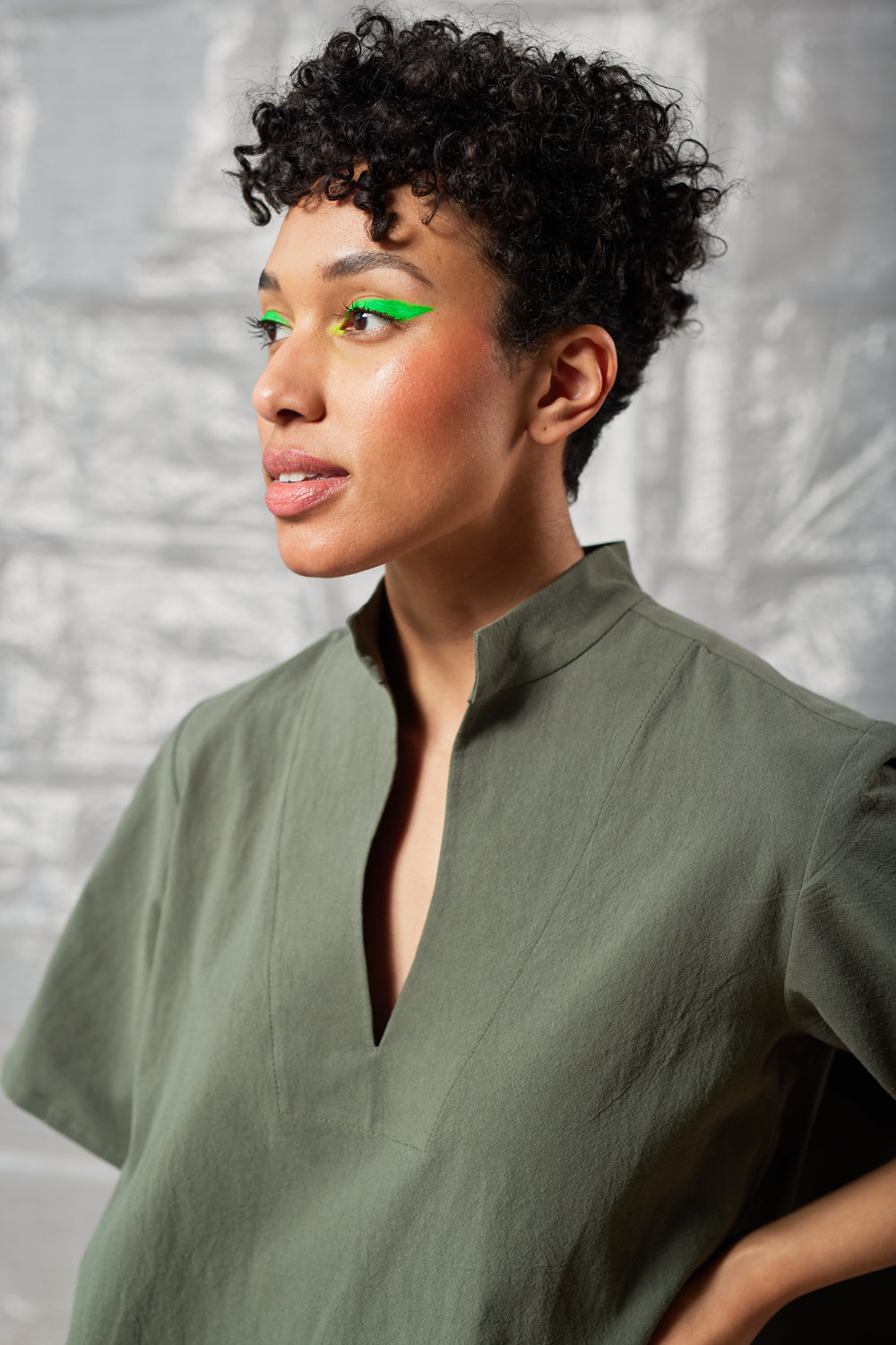 Collared Pullover (Sage)