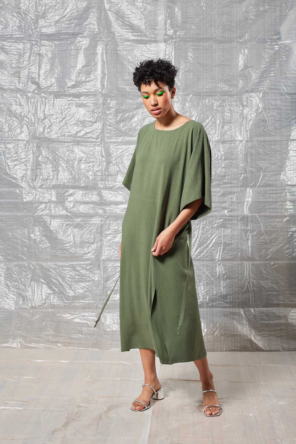 Tie Back Dress (Sage)