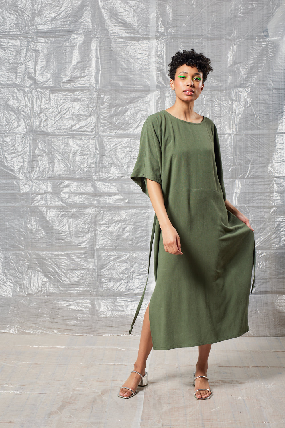 Tie Back Dress (Sage)