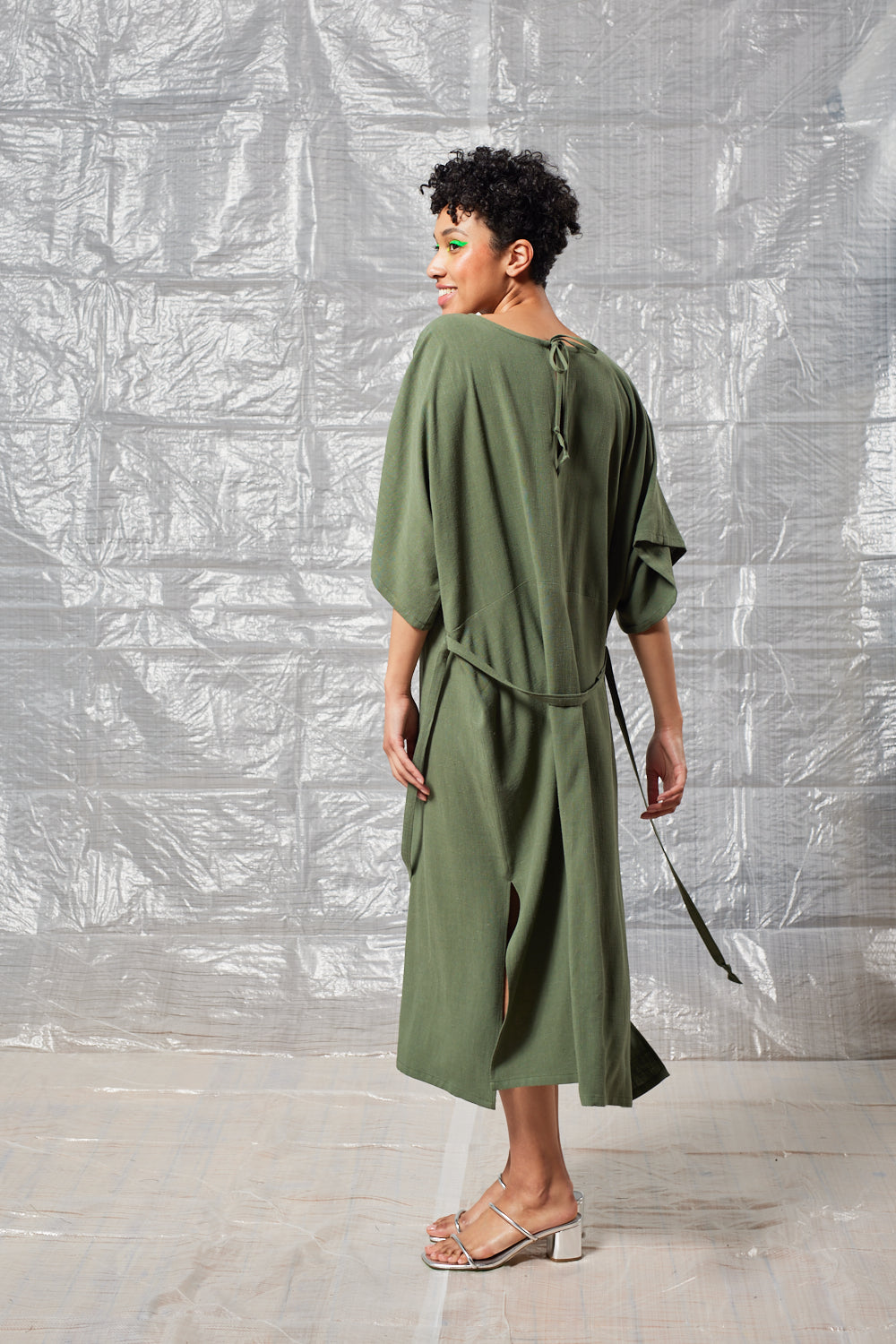 Tie Back Dress (Sage)