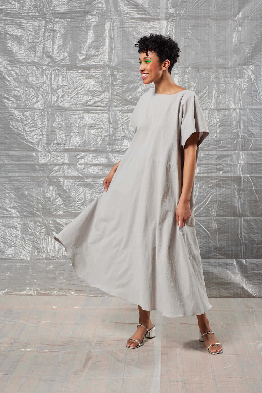 Oversized Tee Dress (Pebble)