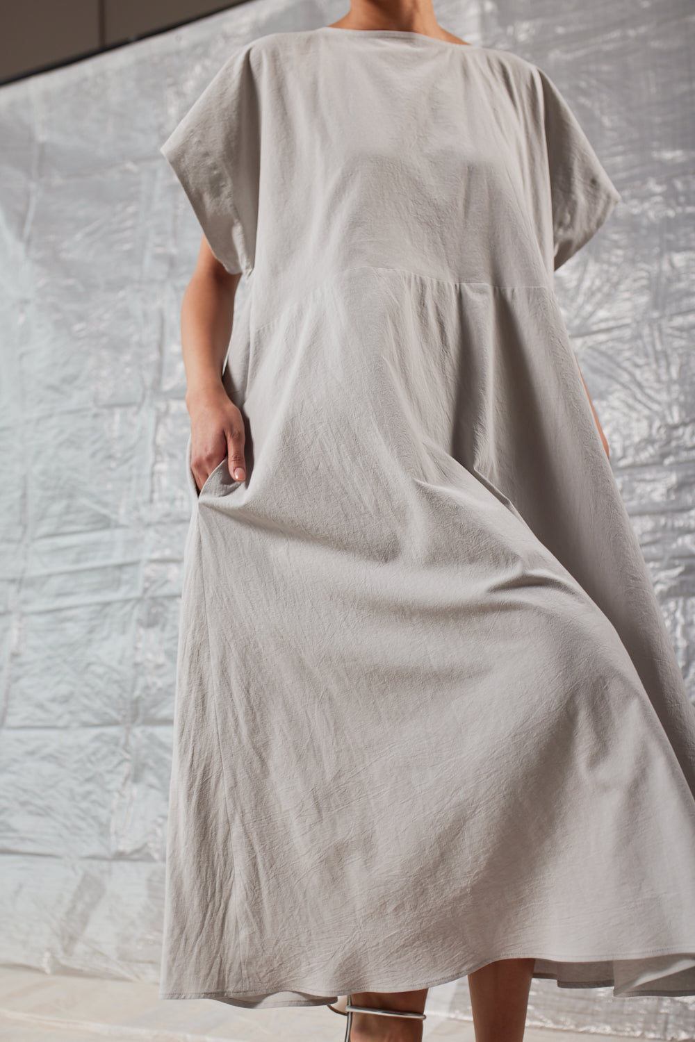 Oversized Tee Dress (Pebble)