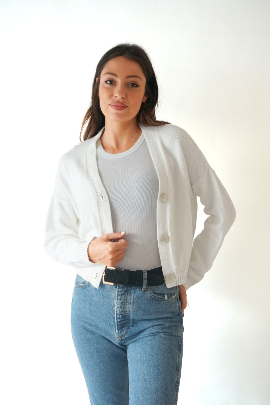 Diana Cardigan (Sugar White)