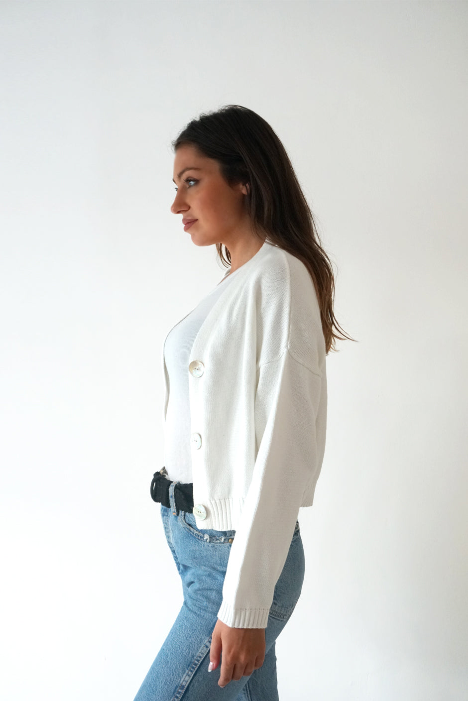 Diana Cardigan (Sugar White)