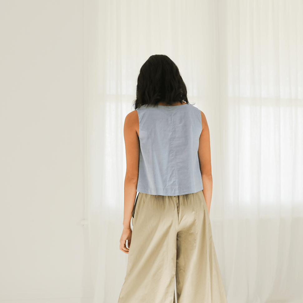 Trapeze Top (Niagara Blue) Top Esse