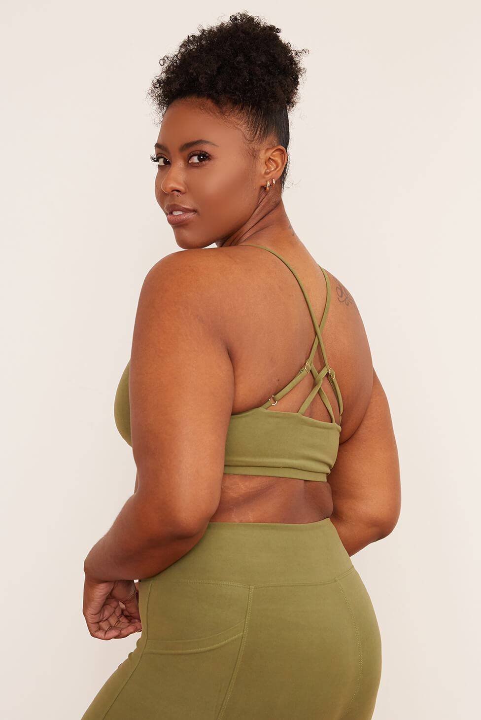 Reversible Crisscross Bra (Eucalyptus) Bra Wolven