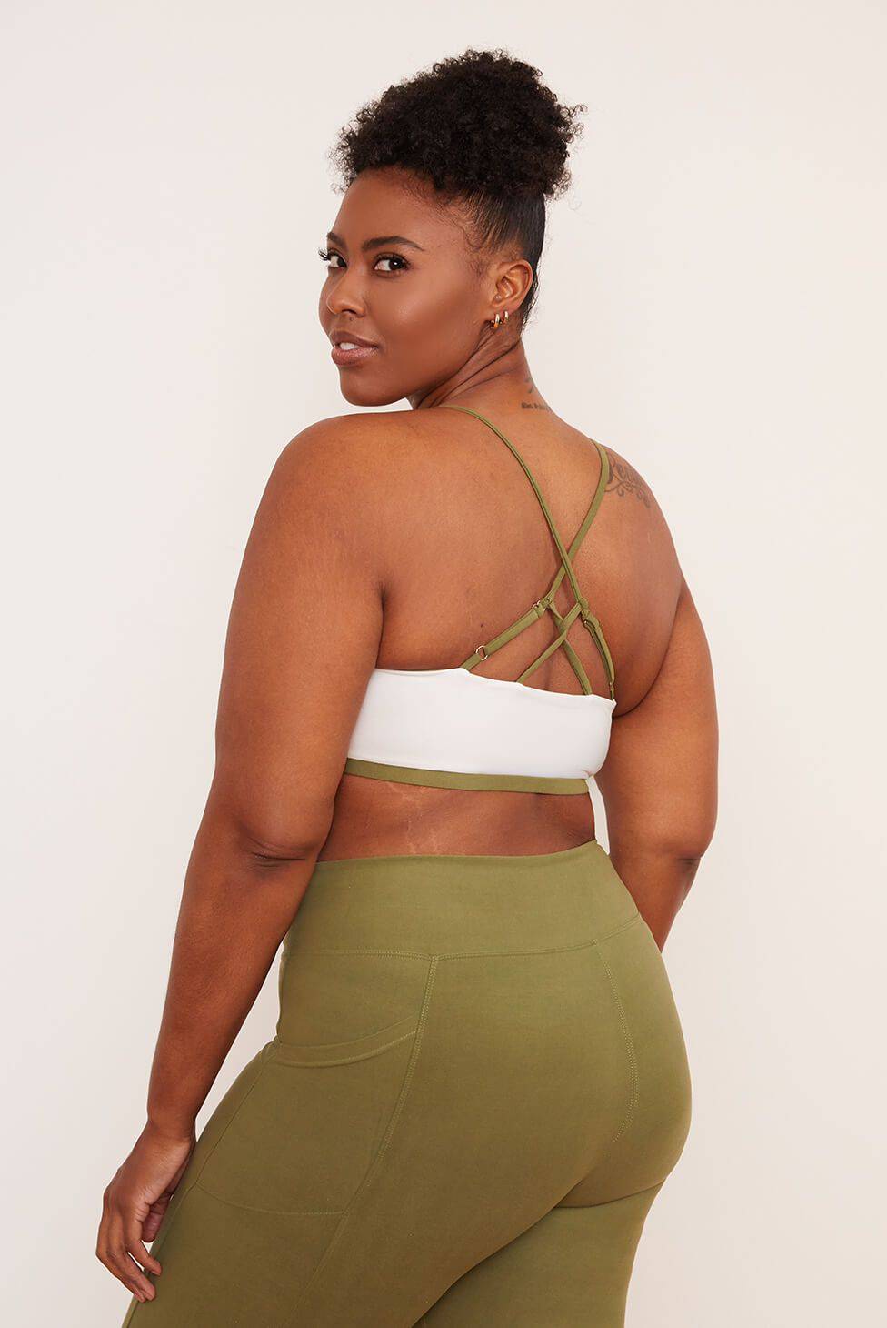 Reversible Crisscross Bra (Eucalyptus) Bra Wolven